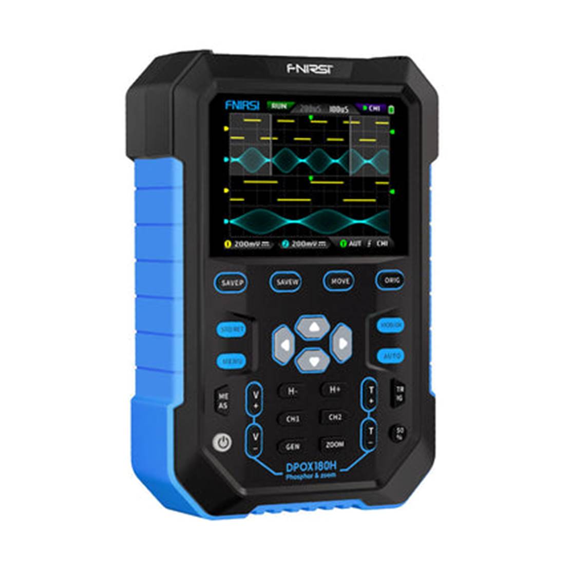 FNIRSI DPOX180H (2-in-1) 2-Kanal Digital-Phosphor-Oszilloskop (180 MHz) & Signalgenerator
